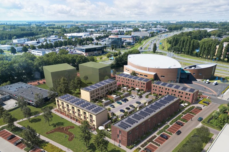Impressie-vogelvlucht-De-Groene-Warande-fase-2-Spijkenisse
