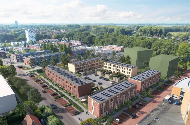 Impressie-vogelvlucht-De-Groene-Warande-fase-2-Spijkenisse