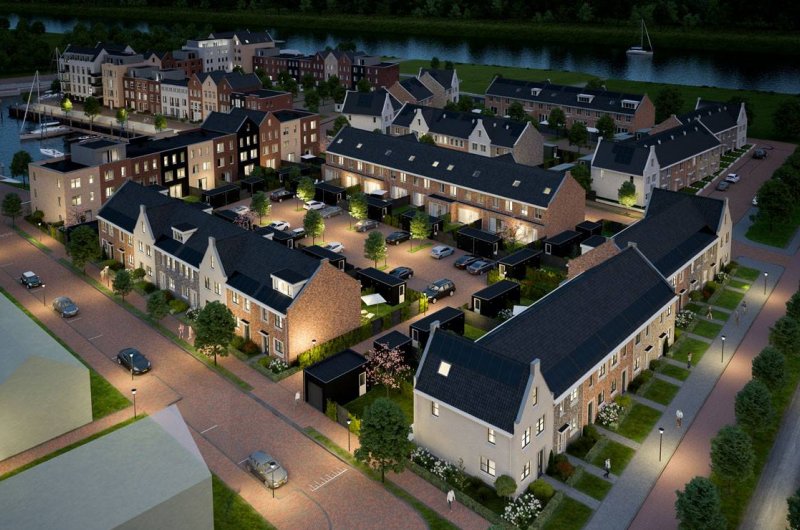 Havenwoningen en eengezinswoningen-deelgebied-BOTTER-Haven-Spijkenisse-nieuwbouw
