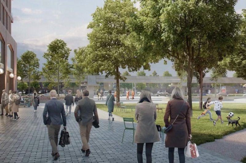 Impressie New Haven appartementen (koop en huur) bij metrostation Centrum in Spijkenisse