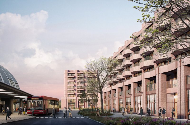 Impressie New Haven appartementen (koop en huur) bij metrostation Centrum in Spijkenisse