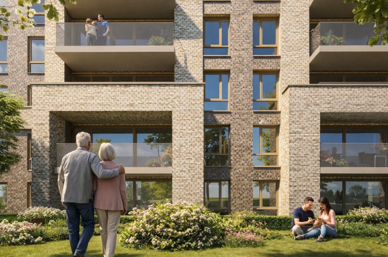 Stockholm nieuwbouw woontoren aan de Oude Maas in Spijkenisse.