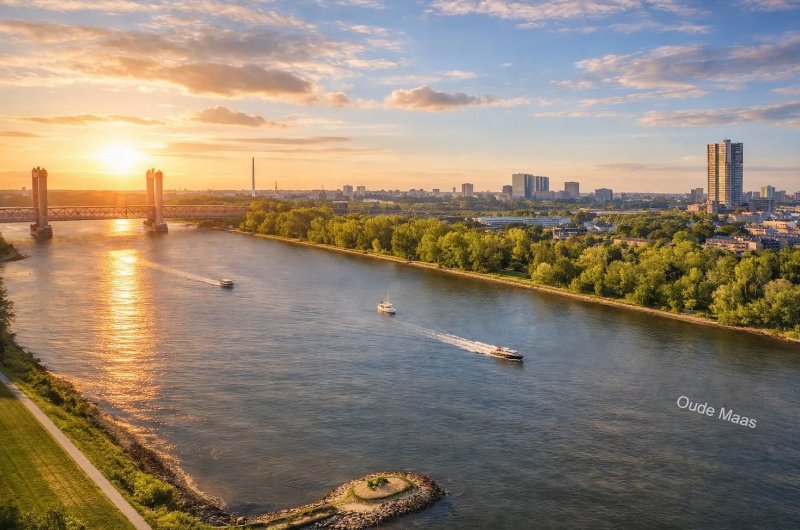 Stockholm nieuwbouw woontoren aan de Oude Maas in Spijkenisse.