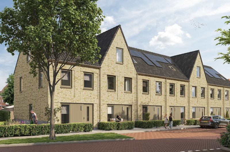 Impressie-eengezinswoningen-fase-1-nieuwbouwproject-Vredehof-Spijkenisse