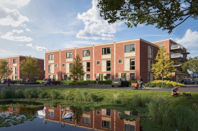 Impressie-eengezinswoningen-nieuwbouwproject-De-Groene-Warande-fase-2-Spijkenisse