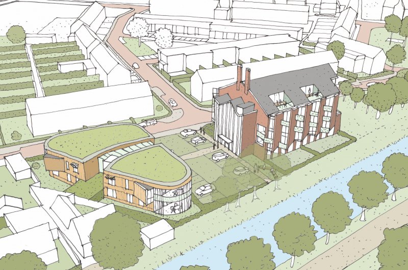 Schets-appartementen-Ontmoetingskerk-Wilhelminahof-Spijkenisse